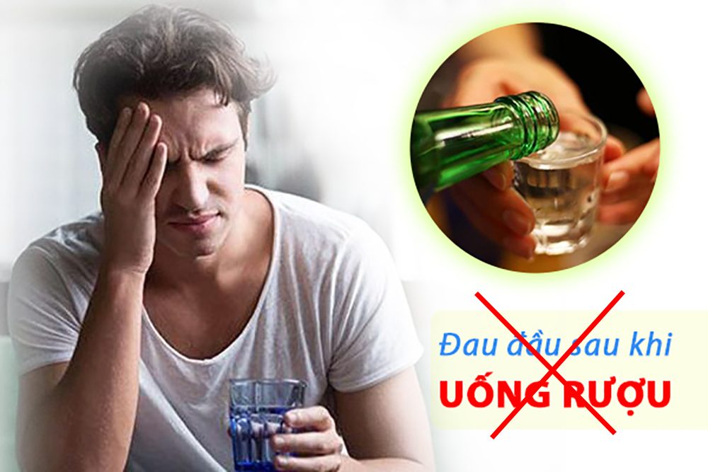 không gây đau đầu sau khi uống rượu